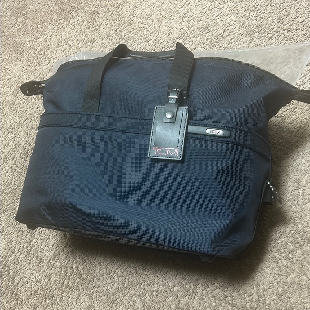 TUMI Men's Navy Travel Bag